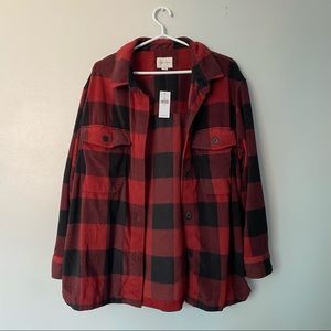 American Eagle Oversized Fleece Flannel
